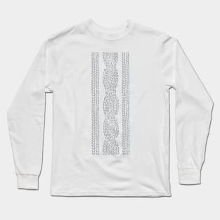 Cable Grey Long Sleeve T-Shirt